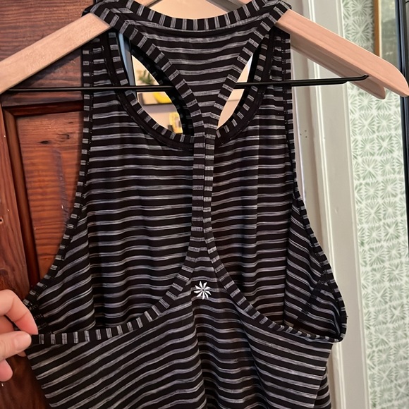 Athleta Racerback Striped Active Tank- Size S - Picture 3 of 3